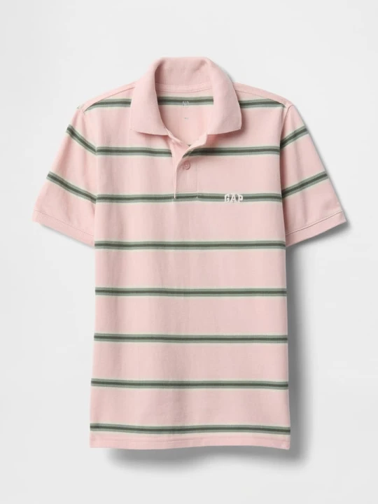 Zdjęcie produktu GAP Koszulka polo w kolorze jasnoróżowo-oliwkowym rozmiar: 152/158
