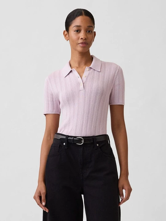 Zdjęcie produktu GAP Koszulka polo w kolorze jasnoróżowym rozmiar: M