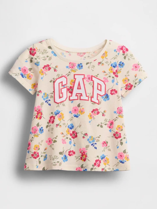 Zdjęcie produktu GAP Koszulka w kolorze beżowym ze wzorem rozmiar: 104