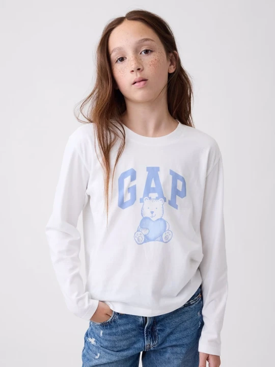 Zdjęcie produktu GAP Koszulka w kolorze białym rozmiar: 140 / 146