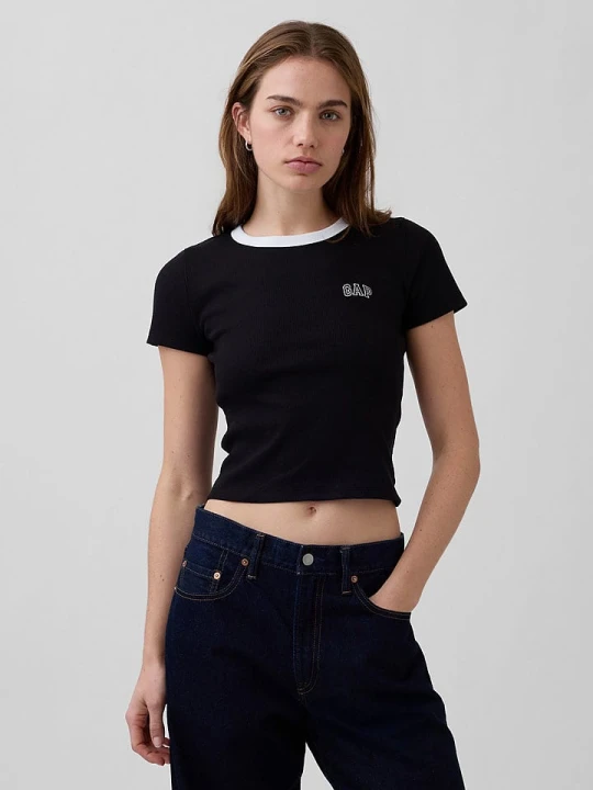 Zdjęcie produktu GAP Koszulka w kolorze czarnym rozmiar: XXL