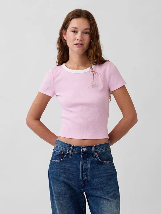Zdjęcie produktu GAP Koszulka w kolorze jasnoróżowym rozmiar: XL