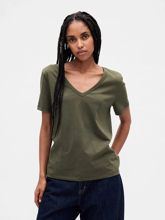 Zdjęcie produktu GAP Koszulka w kolorze khaki rozmiar: M