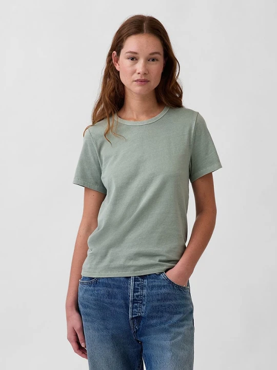 Zdjęcie produktu GAP Koszulka w kolorze zielonym rozmiar: XL