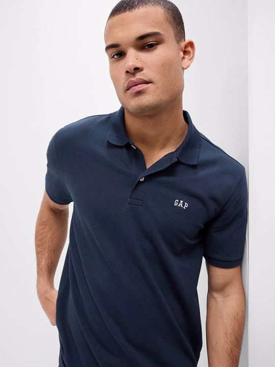 Zdjęcie produktu GAP Koszulki polo (2 szt.) w kolorze granatowym i białym rozmiar: M