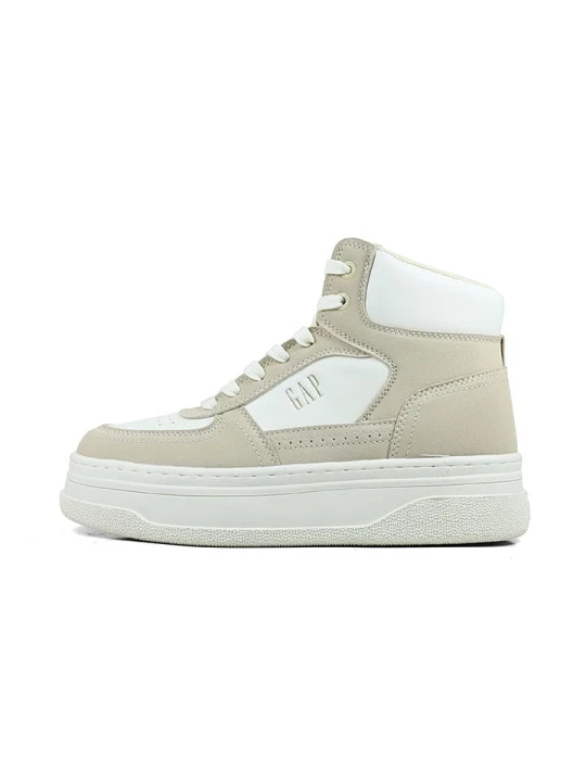 Zdjęcie produktu GAP Sneakersy "Paradise Mid II Bsc" w kolorze biało-beżowym rozmiar: 38