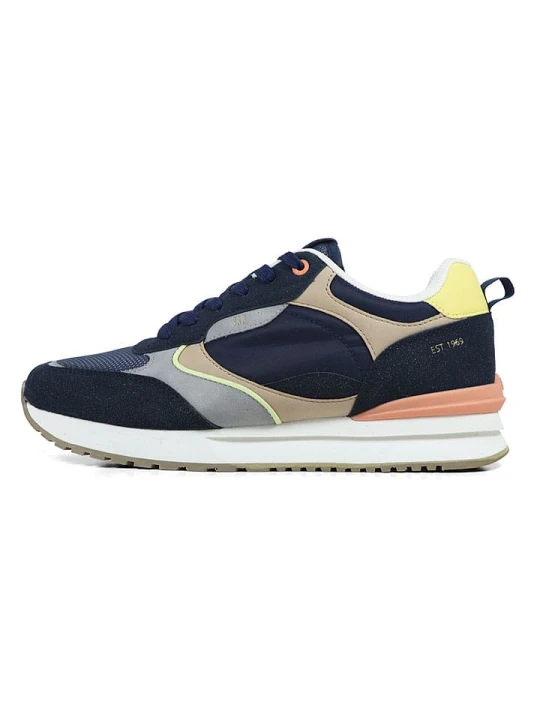 Zdjęcie produktu GAP Sneakersy "Run Spirit S" w kolorze granatowo-beżowo-szarym rozmiar: 42