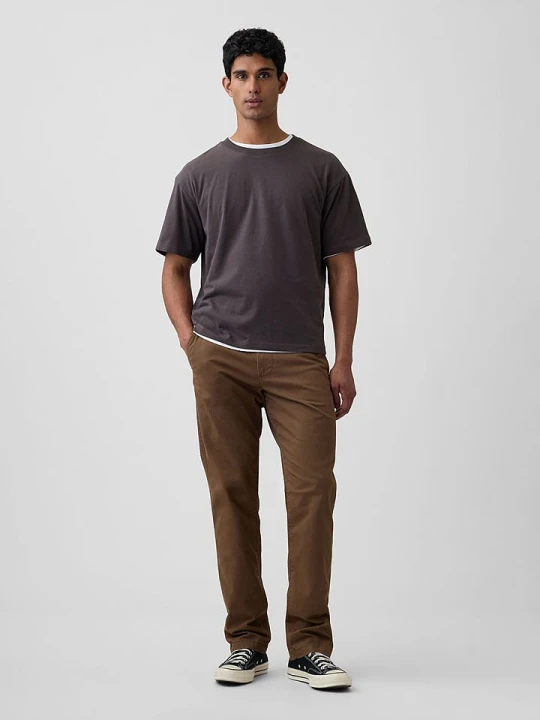 Zdjęcie produktu GAP Spodnie chino w kolorze brązowym rozmiar: W38 / L32