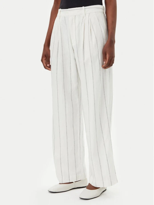 Zdjęcie produktu Gap Spodnie materiałowe 713998-01 Kremowy Wide Leg