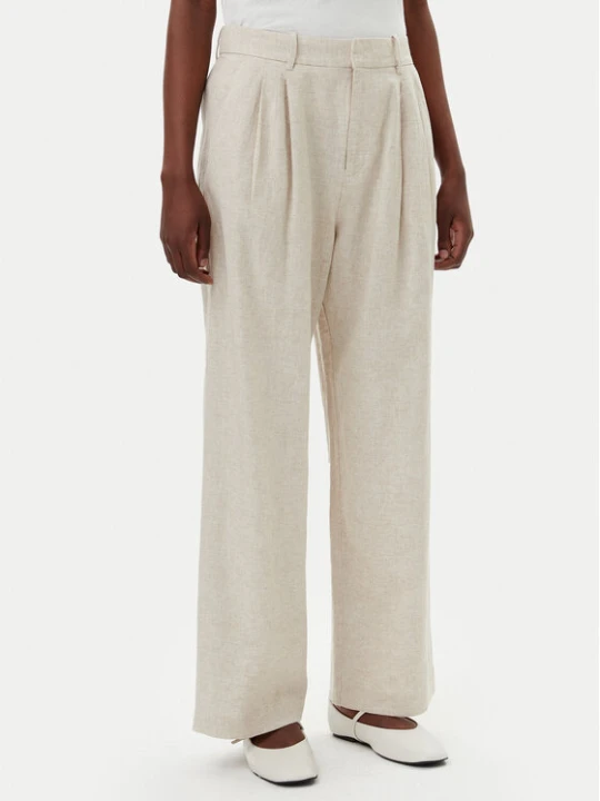Zdjęcie produktu Gap Spodnie materiałowe 713998-03 Beżowy Wide Leg
