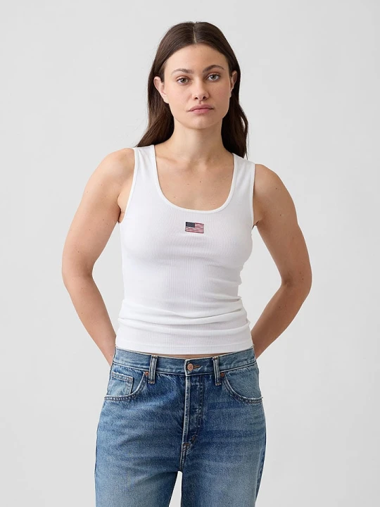 Zdjęcie produktu GAP Top w kolorze białym rozmiar: S