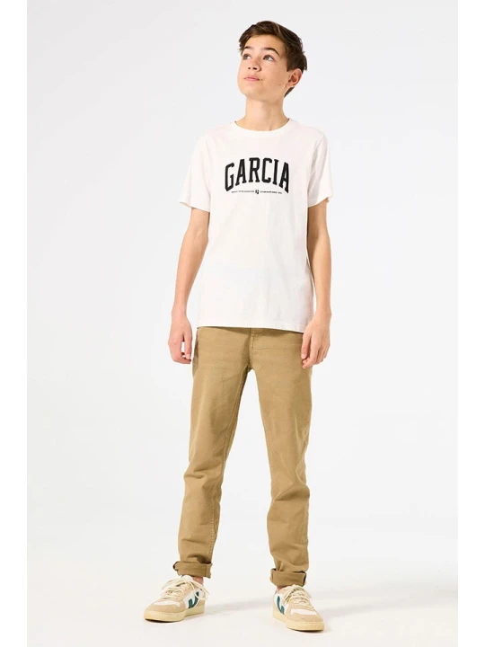 Zdjęcie produktu Garcia Dżinsy "Lazlo 350" - Tapered fit - w kolorze jasnobrązowym rozmiar: 176