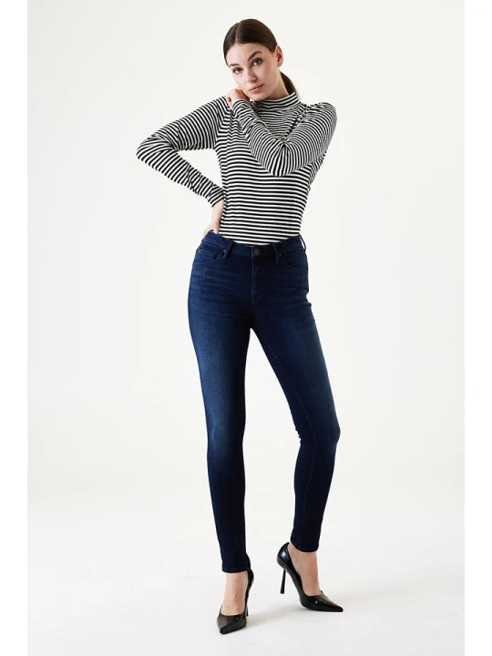 Zdjęcie produktu Garcia Dżinsy - Skinny fit - w kolorze granatowym rozmiar: W27