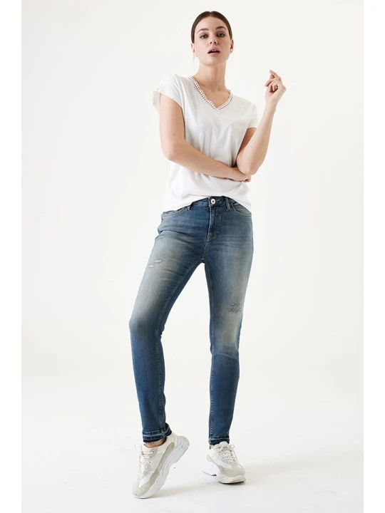 Zdjęcie produktu Garcia Dżinsy - Slim fit - w kolorze niebieskim rozmiar: W25