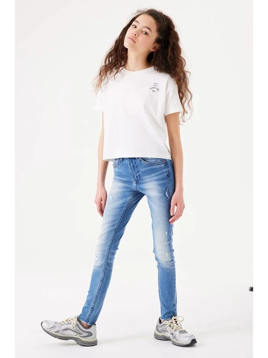 Zdjęcie produktu Garcia Dżinsy - Super Slim fit - w kolorze niebieskim rozmiar: 170