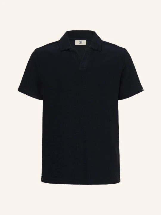 Zdjęcie produktu Garcia Koszulka Polo Z Pikowanym Wzorem blau GRANATOWY