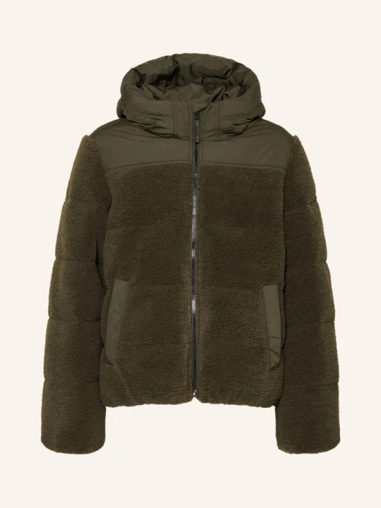 Zdjęcie produktu Garcia Kurtka Z Mieszanki Materiałów Z Futrem Teddy gruen KHAKI