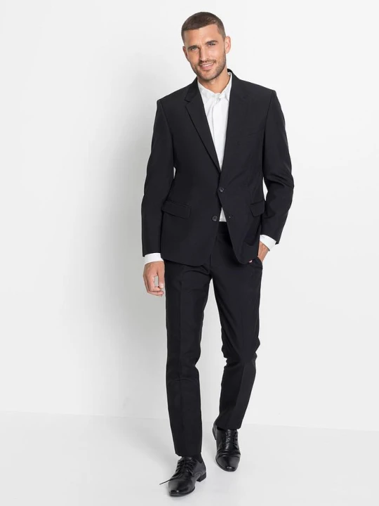 Zdjęcie produktu Garnitur (2 części), Slim Fit BonPrix czarny
