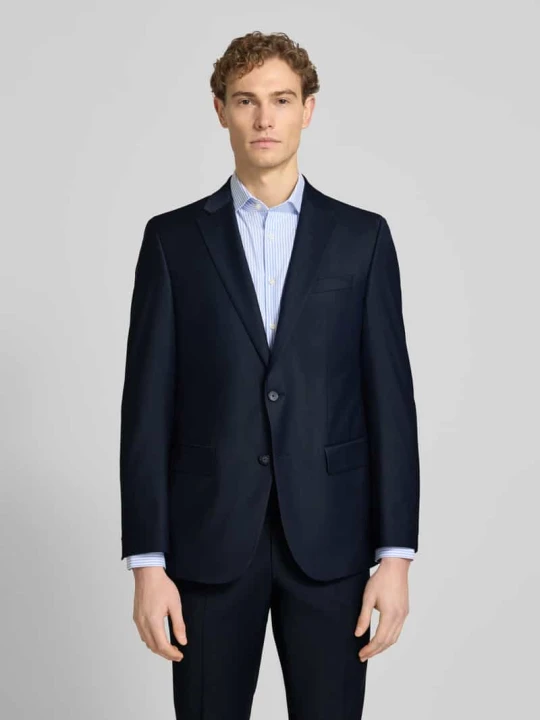 Zdjęcie produktu Garnitur krój slim fit z marynarka na 2 guziki model 'Grant' Pierre Cardin Granatowy