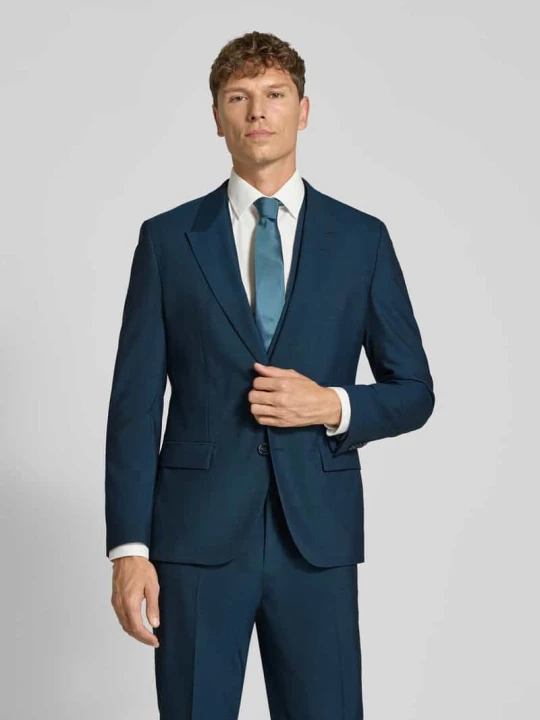 Zdjęcie produktu Garnitur o kroju regular fit z mieszanki żywej wełny model 'Henry / Getlin' Hugo Petrol