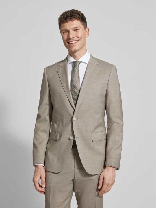 Zdjęcie produktu Garnitur o kroju slim fit z czystej żywej wełny Model 'H-HUGE-2PCS-253' Boss Beżowy