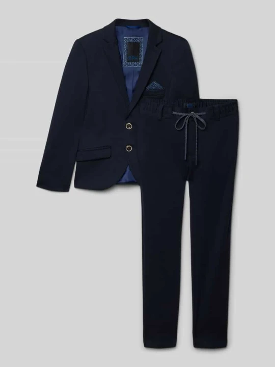 Zdjęcie produktu Garnitur o kroju slim fit z domieszką wiskozy G.O.L. Granatowy