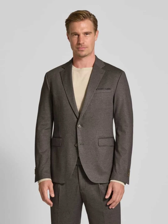Zdjęcie produktu Garnitur o kroju slim fit z dodatkiem wiskozy model „Ciponza” CINQUE Orzechowy
