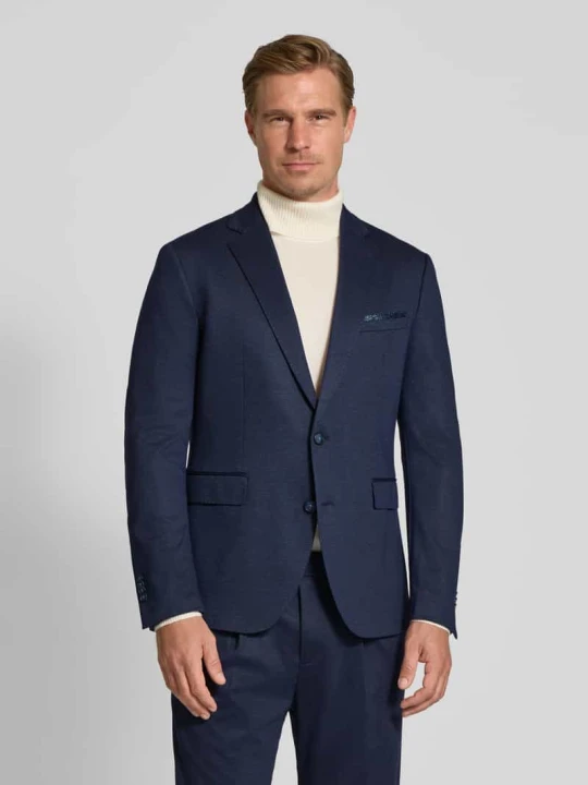 Zdjęcie produktu Garnitur o kroju slim fit z dodatkiem wiskozy model „Ciponza” CINQUE Niebieski