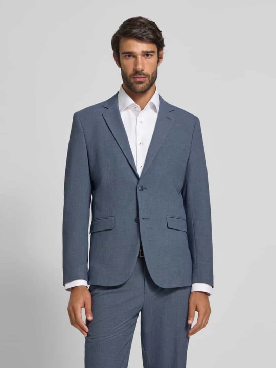 Zdjęcie produktu Garnitur o kroju slim fit z dodatkiem wiskozy model ‘LIAM’ Selected Granatowy