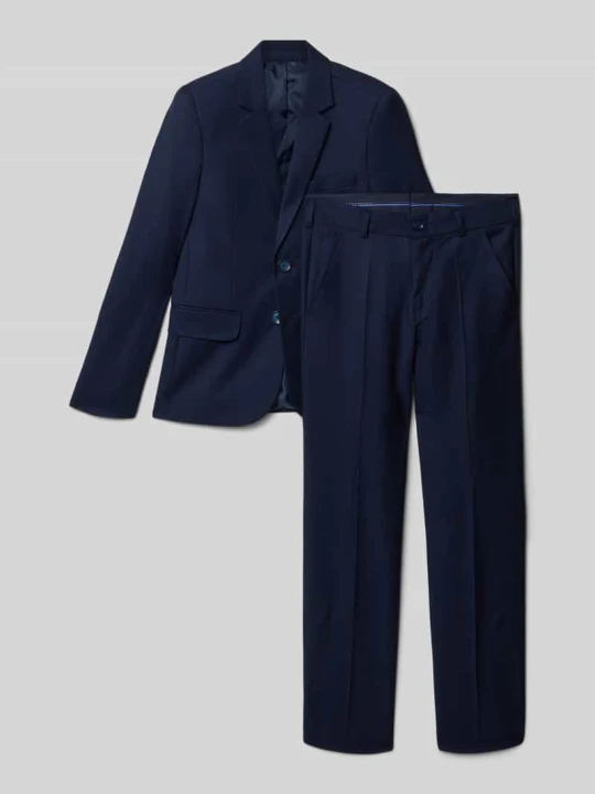 Zdjęcie produktu Garnitur o kroju slim fit z domieszką wiskozy Standar Granatowy