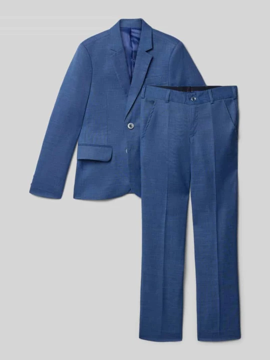 Zdjęcie produktu Garnitur o kroju slim fit z domieszką wiskozy Standar Błękitny