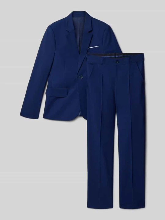 Zdjęcie produktu Garnitur o kroju slim fit z domieszką wiskozy Standar Granatowy
