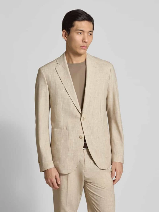 Zdjęcie produktu Garnitur o kroju slim fit z domieszką wiskozy model 'CIDATI' CINQUE Beżowy