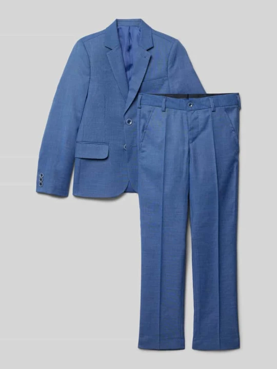 Zdjęcie produktu Garnitur o kroju slim fit z drobnym, fakturowanym wzorem Standar Jasnoniebieski
