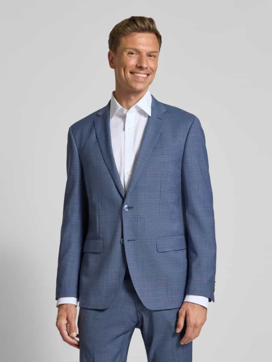 Zdjęcie produktu Garnitur o kroju slim fit z marynarką zapinaną na 2 guziki HECHTER PARIS Jasnoniebieski