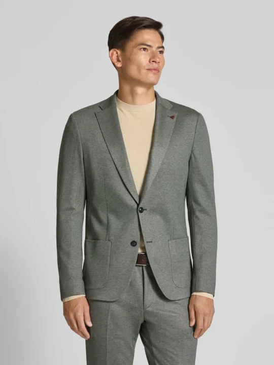 Zdjęcie produktu Garnitur o kroju slim fit z mieszanki wiskozy Roy Robson Zielony