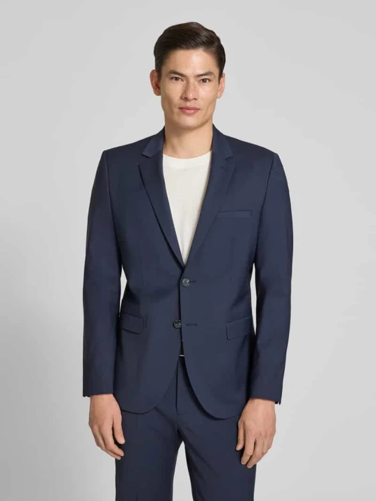 Zdjęcie produktu Garnitur o kroju super slim fit z mieszanki wełny model 'ARTI/HESTEN' Hugo Granatowy