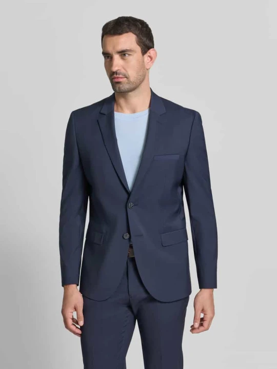 Zdjęcie produktu Garnitur o kroju super slim fit z mieszanki wełny model 'ARTI / HESTEN' Hugo Granatowy