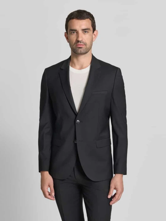 Zdjęcie produktu Garnitur o kroju super slim fit z mieszanki wełny model 'ARTI/HESTEN' Hugo Czarny