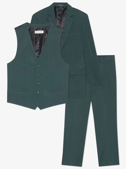 Zdjęcie produktu Garnitur Pier One By Zalando ciemnozielony