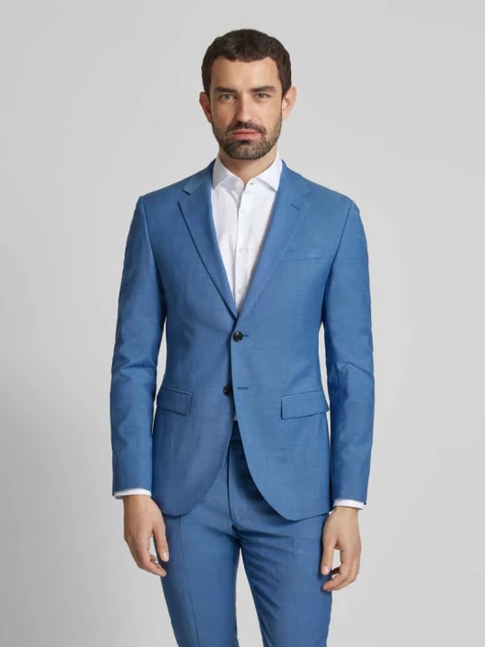 Zdjęcie produktu Garnitur o kroju slim fit z mieszanki wełny model „Damon Gun” JOOP! Niebieski