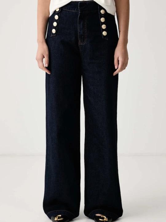 Zdjęcie produktu Gaudi jeansy wide leg damskie granatowy