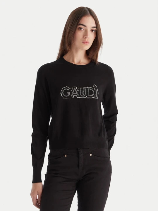 Zdjęcie produktu Gaudi Sweter 521BD53023 Czarny Regular Fit