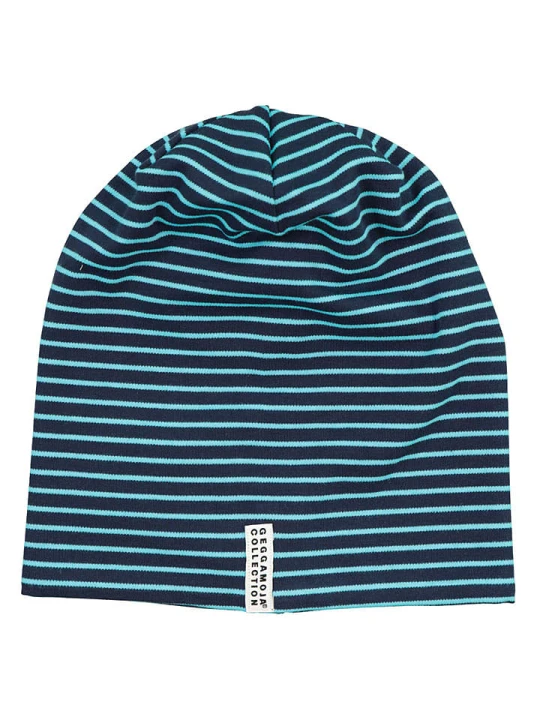 Zdjęcie produktu GEGGAMOJA Czapka beanie w kolorze turkusowo-granatowym rozmiar: 48-50 cm