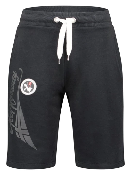 Zdjęcie produktu Geographical Norway Bermudy dresowe "Parithe" w kolorze czarnym rozmiar: XL