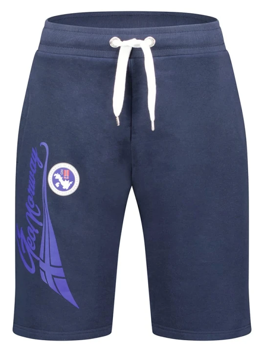 Zdjęcie produktu Geographical Norway Bermudy dresowe "Parithe" w kolorze granatowym rozmiar: M