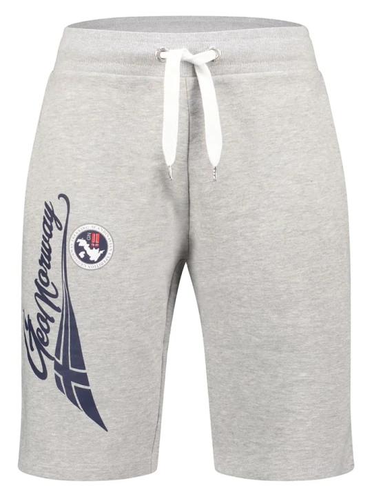 Zdjęcie produktu Geographical Norway Bermudy dresowe "Parithe" w kolorze szarym rozmiar: L