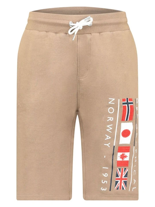 Zdjęcie produktu Geographical Norway Bermudy dresowe "Paurant" w kolorze beżowym rozmiar: M
