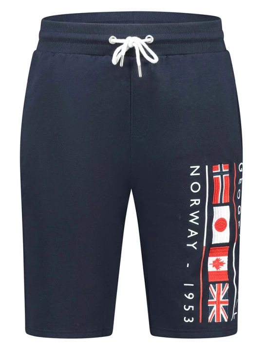 Zdjęcie produktu Geographical Norway Bermudy dresowe "Paurant" w kolorze granatowym rozmiar: XXL