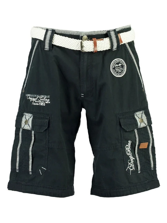Zdjęcie produktu Geographical Norway Bermudy "Paillette" w kolorze granatowym rozmiar: S